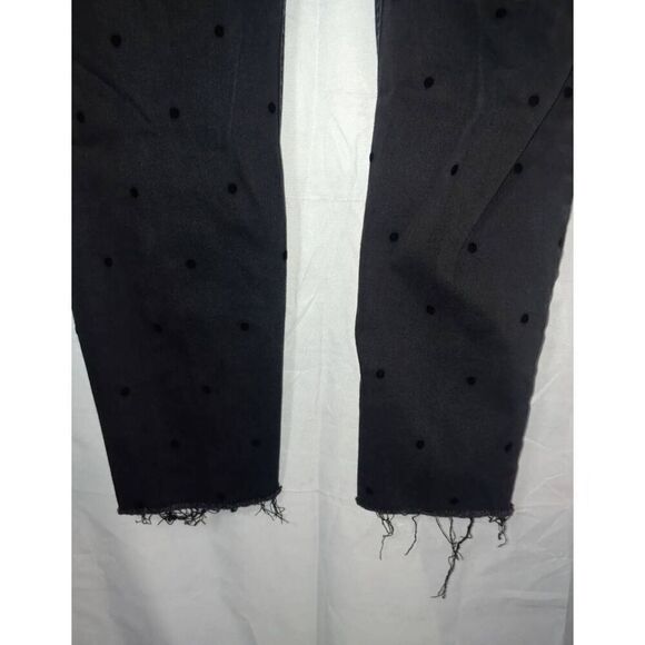 Old Navy Rockstar Super Skinny Ankle Women's Size 12P Black Distressed Jeans - Picture 5 of 6